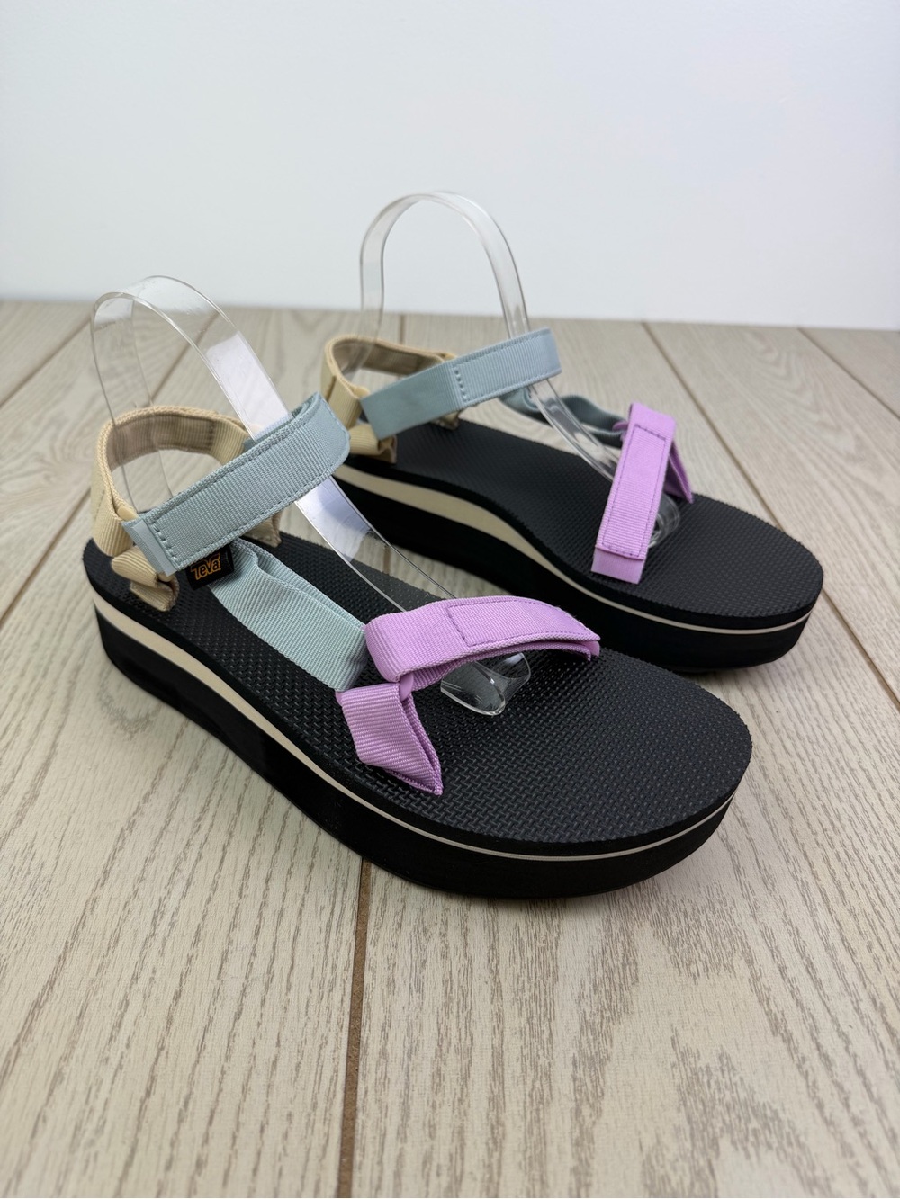 Teva Women's Flatform Universal Sandals US11 Unwind Multi (blue purple tan) $110